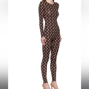 Marine Serre brown all over moon jumpsuit